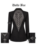 Open-Back Dragon Spine Blazer