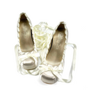 Gold Satin Ballet Platform Heels