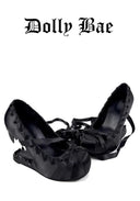 doll black heels gothic balletcore