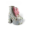 Retro Embroidered Heeled Boots