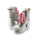 Retro Embroidered Heeled Boots